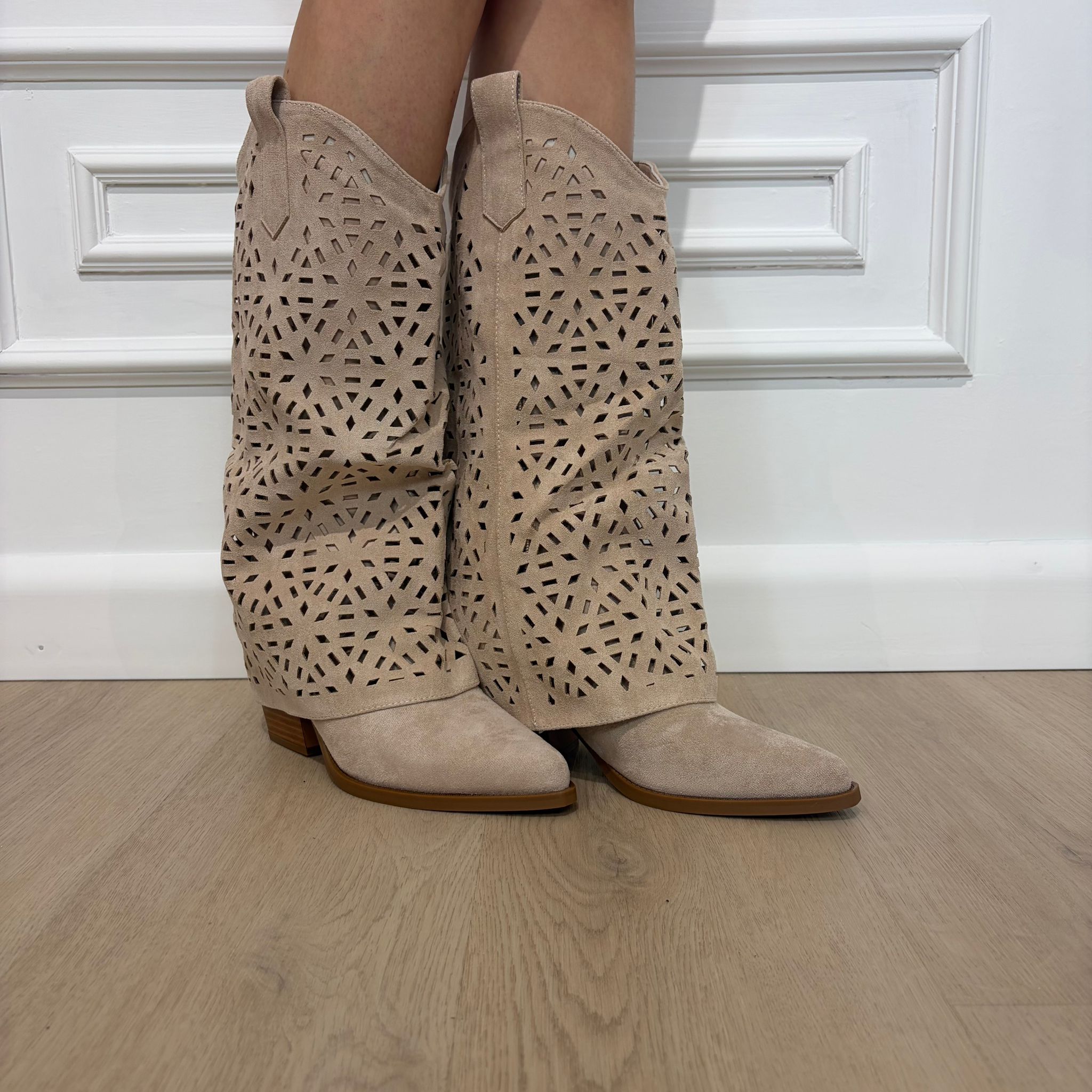STIVALE TAXAS BEIGE