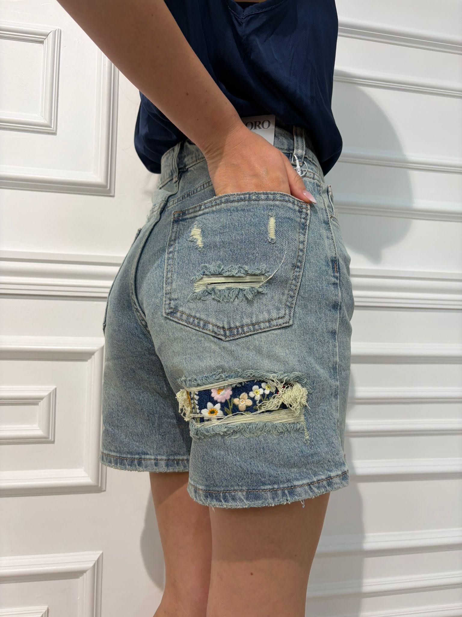 PANTALONCINO SIRIA IN DENIM