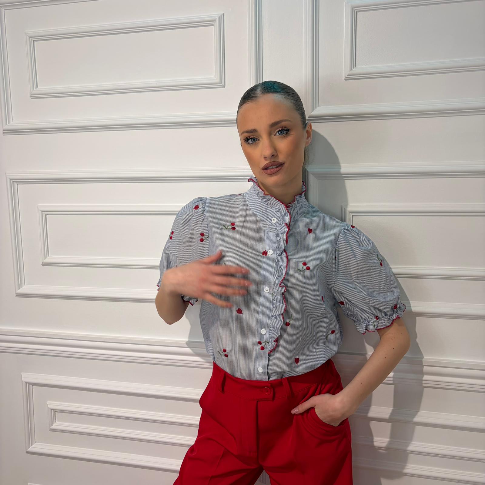 CAMICIA CILIEGINA