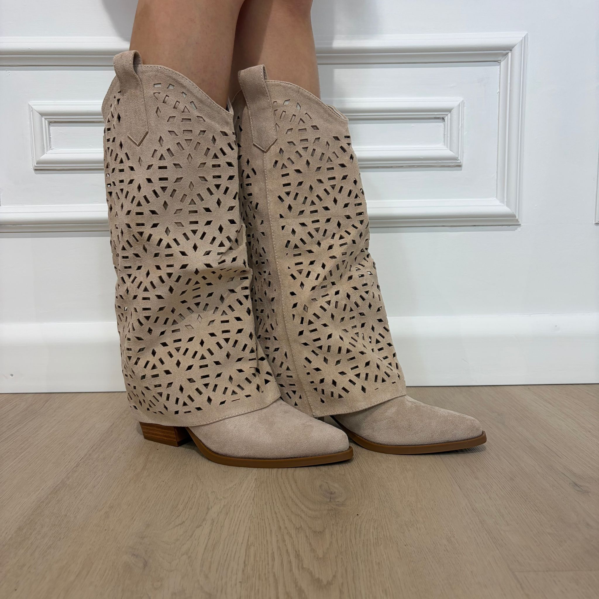 STIVALE TAXAS BEIGE