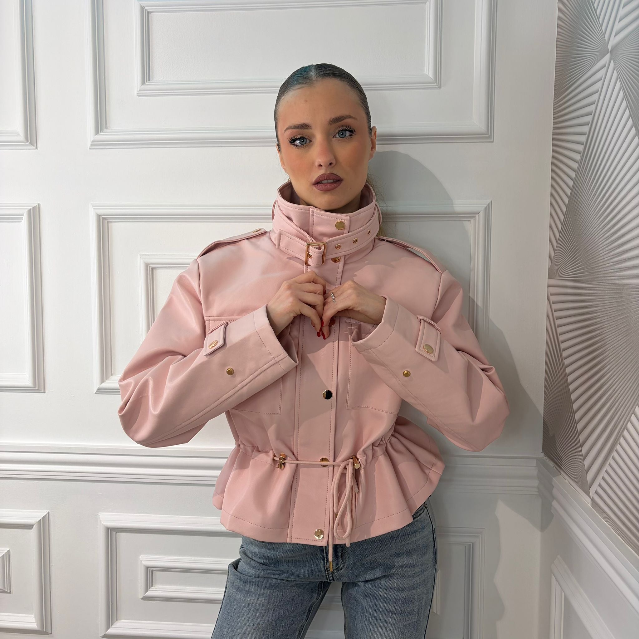 MINI TRENCH PINK