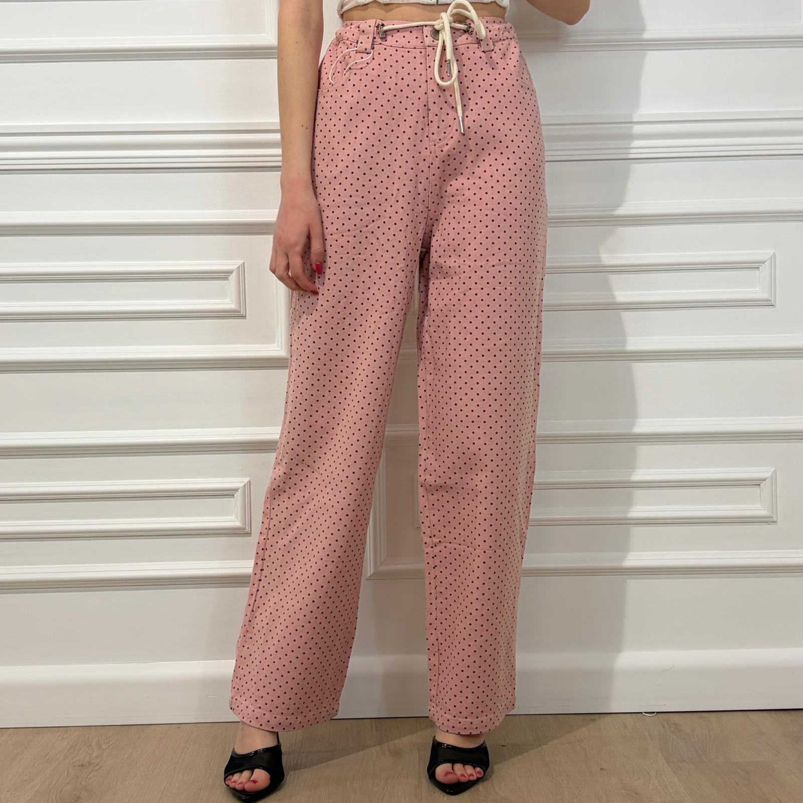 JEANS PINK POIS