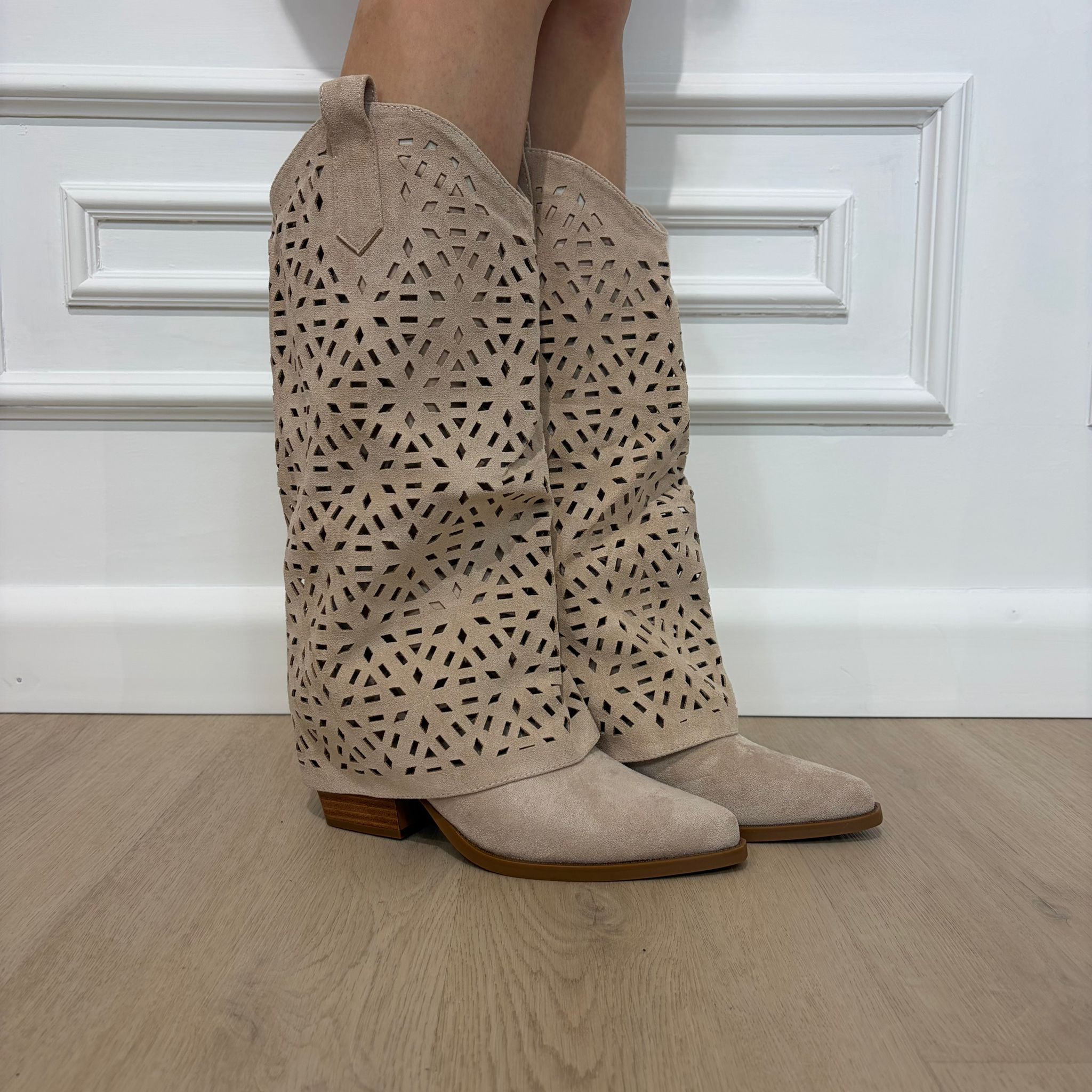 STIVALE TAXAS BEIGE