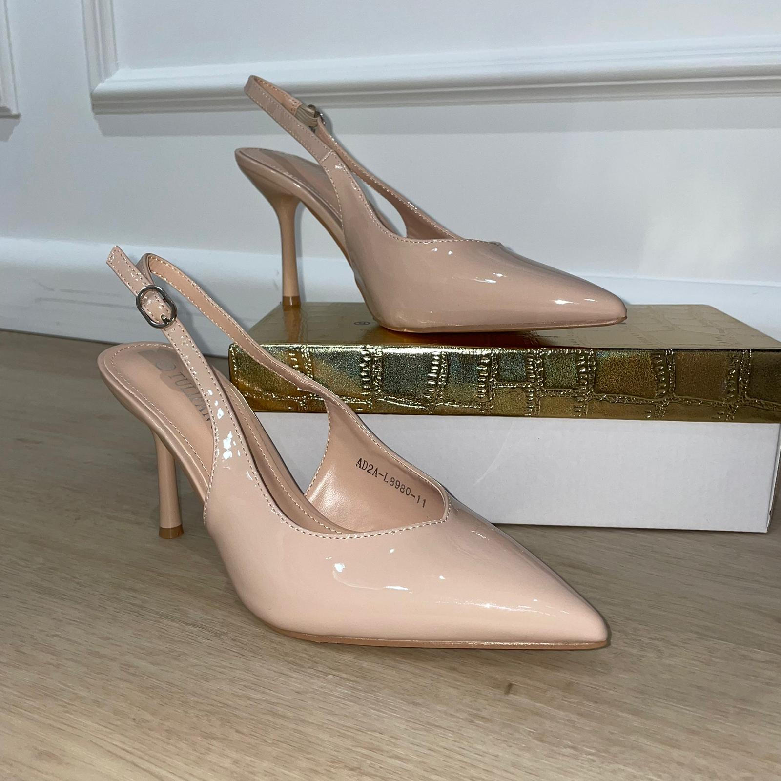 SCARPA CON TACCO NUDE