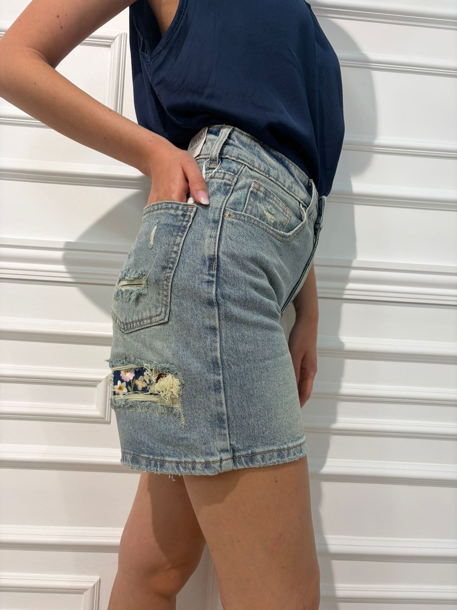 PANTALONCINO SIRIA IN DENIM